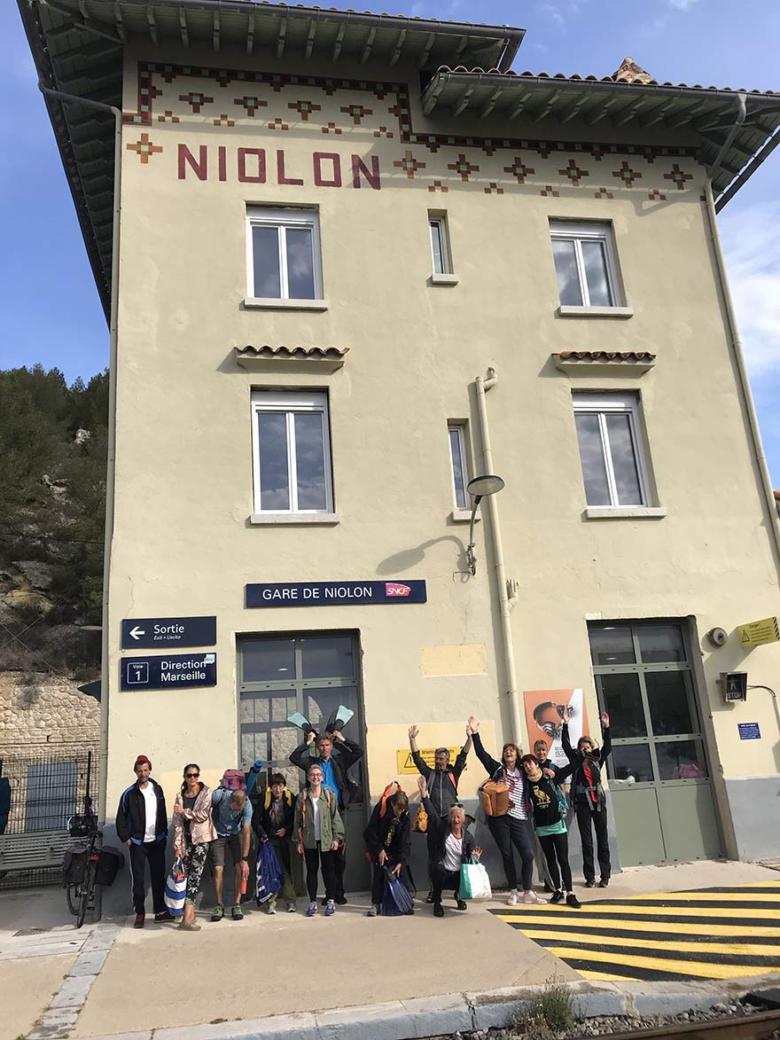 Arrivée gare de Niolon