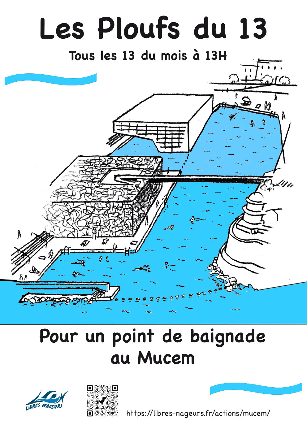 Pour un point de baignade au Mucem
