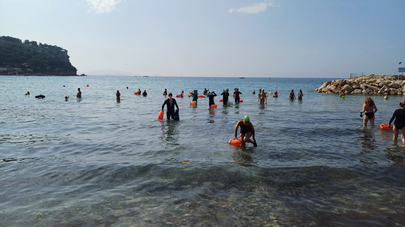 Départ de la plage du Rouet