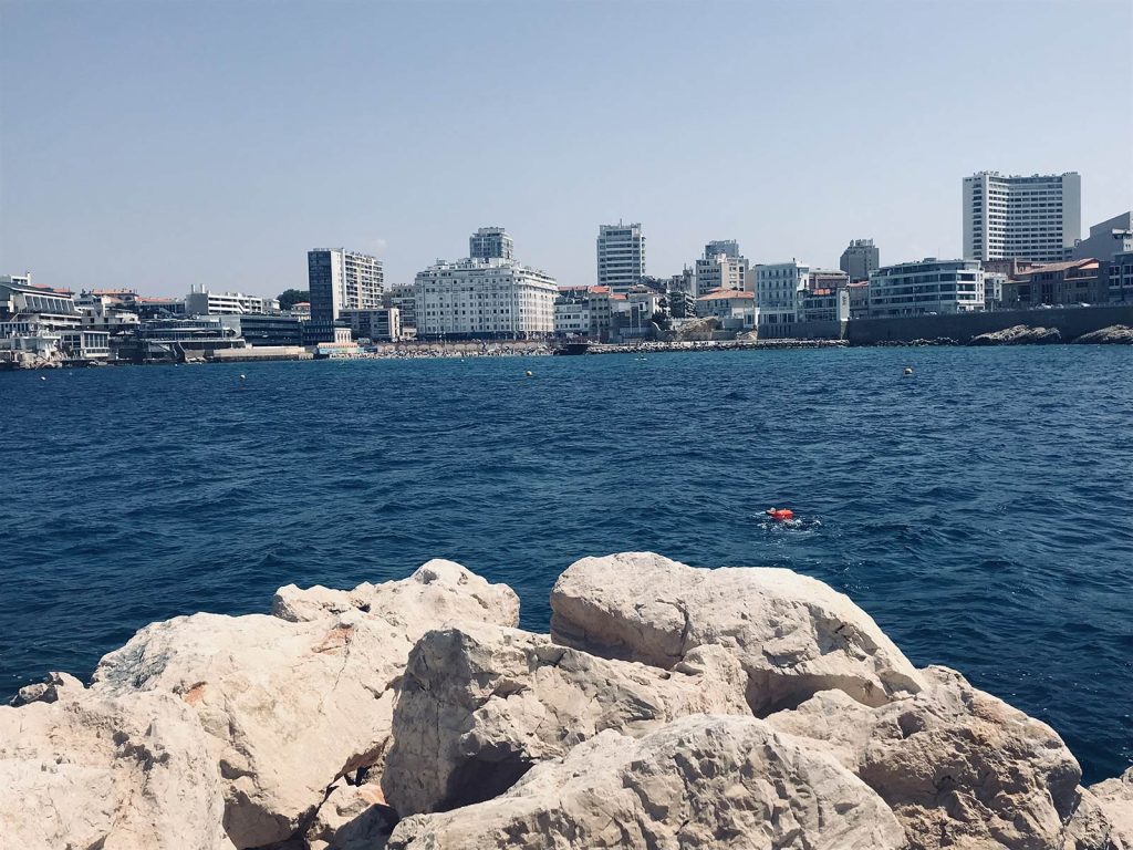 Les Catalans et Marseille depuis la digue