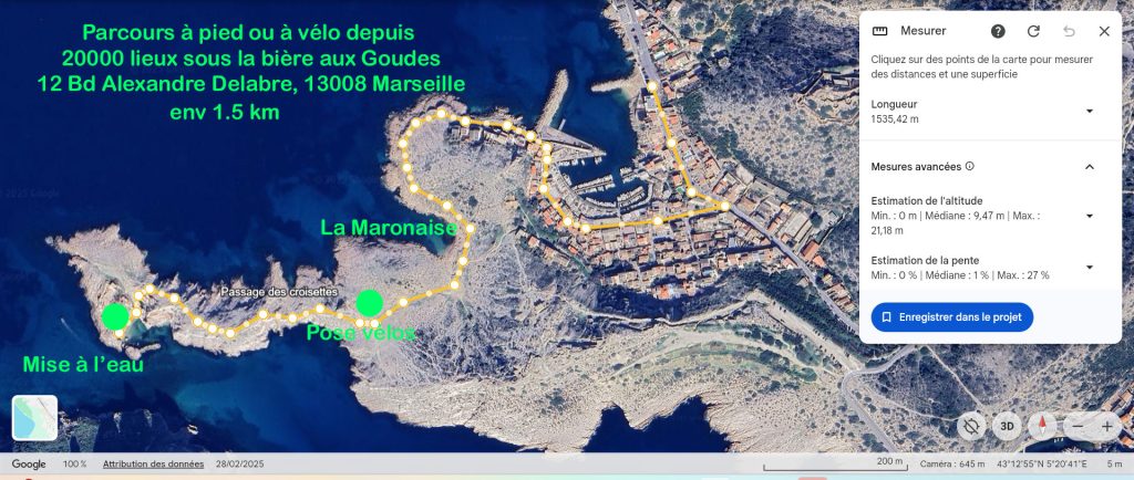 Parcours pédestre les Goudes / Cap Croisette